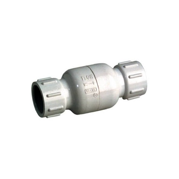 B & K 12 WHT PVC CHK Valve 101-603 - main